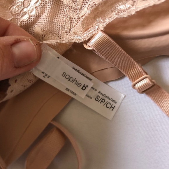 Sophie B Tan Bra with Lace Back - Picture 7 of 11